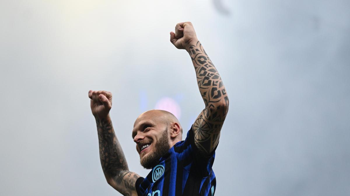 Autogol di Marusic da calcio d'angolo di Dimarco, Inter in vantaggio nella finale di Coppa Italia