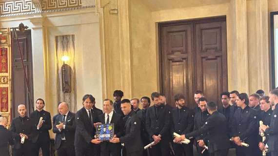 Milano premia l'Inter: l'Ambrogino d'Oro al club nerazzurro, Marotta e Lautaro esultano