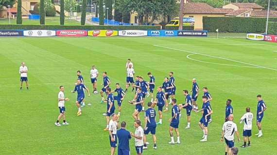 Azzurri al lavoro agli ordini di Mancini, ci sono anche i cinque interisti