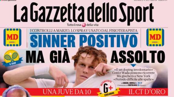 "Inter, Thuram punta a 20 gol. Arriva Palacios": la prima pagina di Gazzetta dello Sport