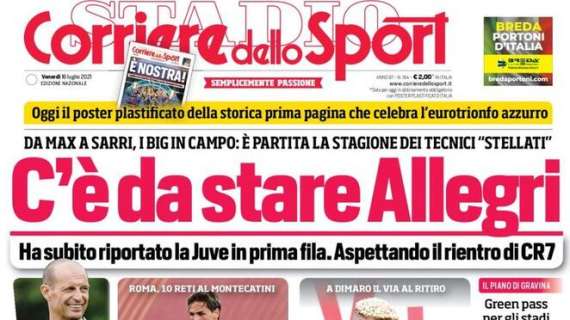 L'apertura del Corriere dello Sport: "Brozo, Barella e Calha: ma l'Inter vuole di più"