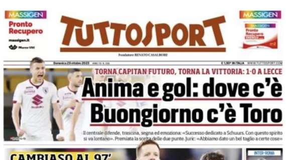 Tuttosport in prima pagina: "Un'app per fischiare Lukaku"