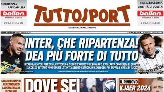 Rassegna stampa - Le prime pagine di giovedì 28 ottobre