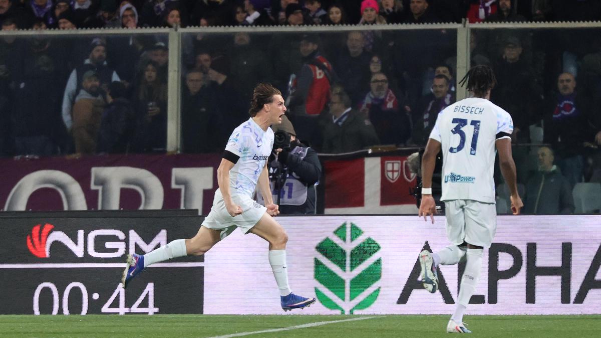 Esposito colpisce dopo 40 secondi, poi una buona Fiorentina: Inter avanti 1-0 a fine primo tempo