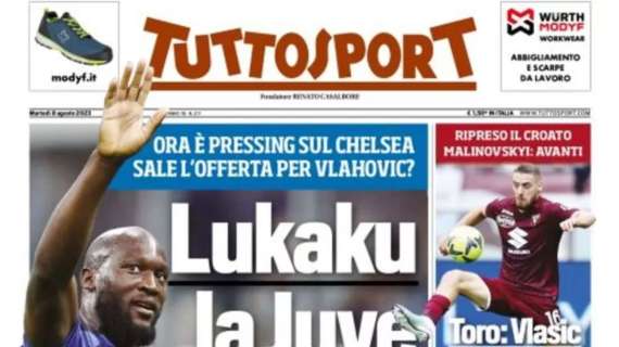 Tuttosport in prima pagina: "Se parte Correa non basta Balogun, per l'Inter idea Zapata"