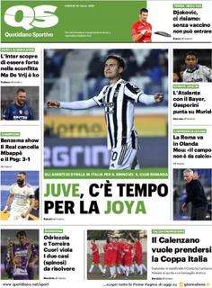 Il QS in prima pagina: "L'Inter scopre di essere forte nella sconfitta. Ma De Vrij è ko"