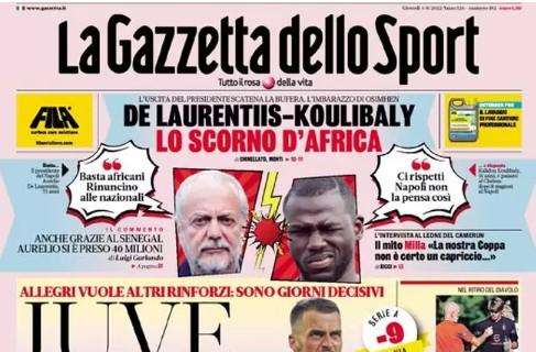 L'apertura de La Gazzetta dello Sport: "Asllani strega Inzaghi, è il primo cambio"