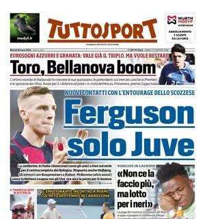 "Bellanova boom, su Acerbi aria di stangata": Tuttosport in prima pagina