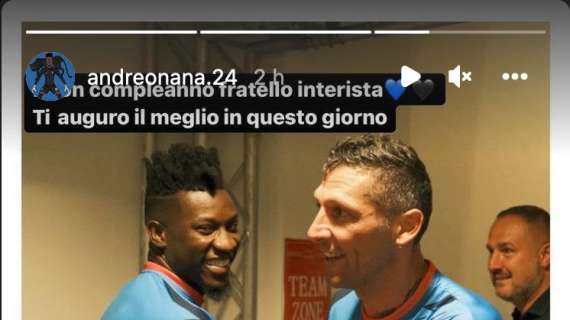 Onana a Materazzi: "Buon compleanno fratello interista, ti auguro il meglio"