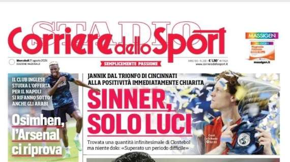 "Palacios c’è, oggi l’Inter può chiudere": l'apertura del Corriere dello Sport sui nerazzurri