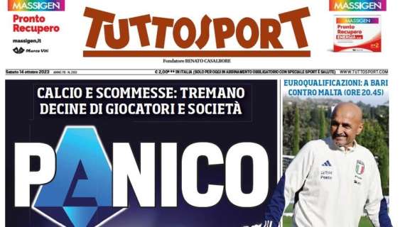 Indagine ancora allo stato embrionale, per Tuttosport è "Panico" in tutta la Serie A