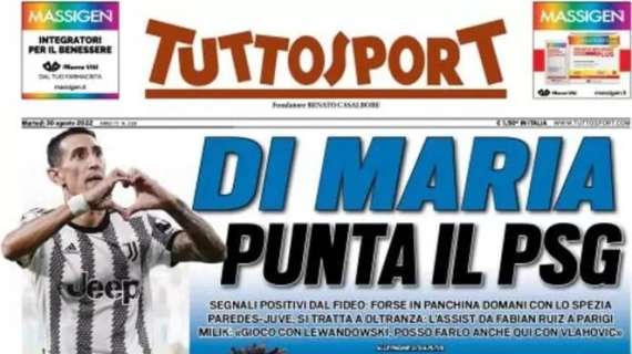 Tuttosport in prima pagina: "Acerbi, no di Zhang! Ahi Lukaku"