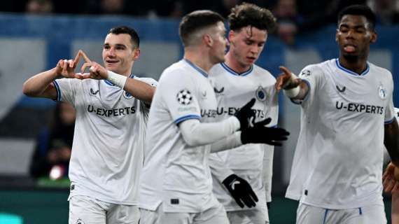 Anche l'Atalanta saluta la Champions League: Dea domata dal Bruges, al Gewiss finisce 1-3