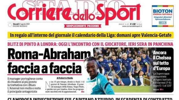 L'apertura del Corriere dello Sport - Insigne shock, l'Inter ci prova