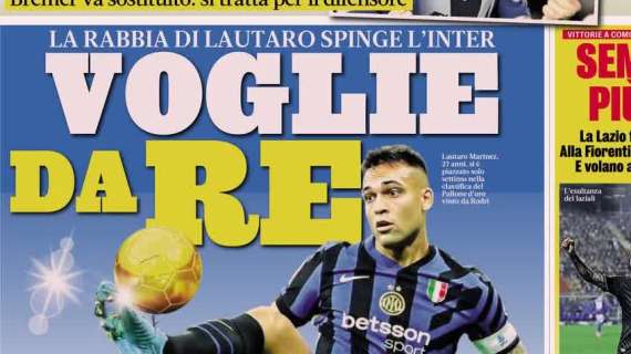 "Europa e Scudetto: Lautaro, voglie da Re": le aperture dei quotidiani dell'1 novembre