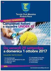 Al Tennis Club le finali dei campionati under 12 femminili nazionali 