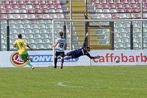 Il gol dell&#039;1-4 di Foggia