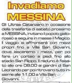 Messina-Catanzaro: 300 calabresi preparano “l'invasione”