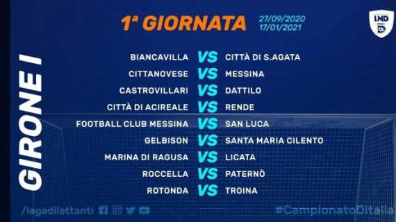 Girone I, tutte le date: si parte il 27. Chiusura il 16 maggio