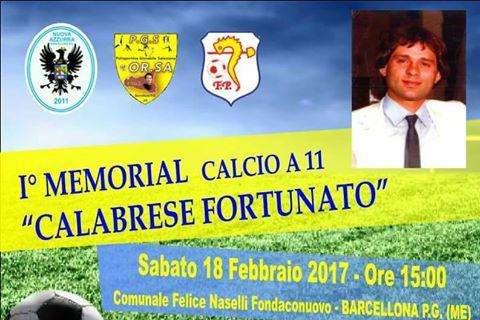 1^-Memorial Fortunato Calabrese con Nuova Azzurra, Or.Sa. e Furnari