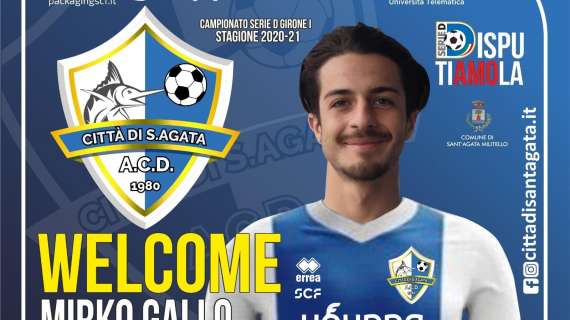 Lo juniores Mirko Gallo è un nuovo difensore del Città di S.Agata