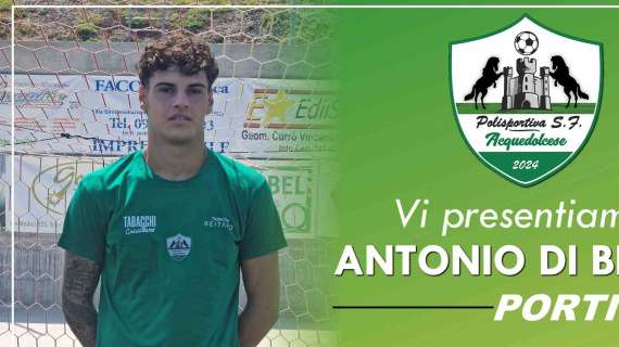 Il giovane Antonio Di Bella per la porta dell'Acquedolcese