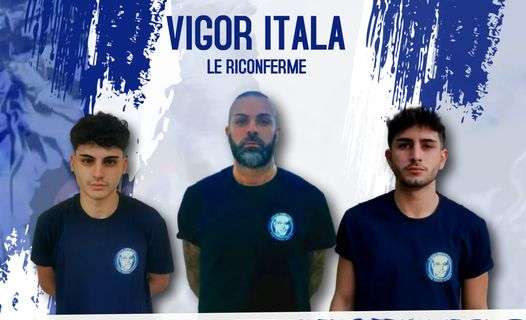 3^-I cugini Antonino, Mikael ed Emanuel Tavilla armi della Vigor Itala