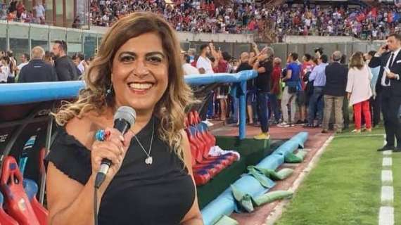 La tribuna stampa del "Massimino" di Catania dedicata a Stefania Sberna 