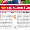L'apertura della Gazzetta: "Milan, meno male che c'è Leao"