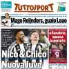 Tuttosport in prima pagina sul Milan: "Mago Reijnders, guaio Leao"