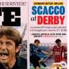 Domani Inter-Milan. La Gazzetta in apertura: "Scacco al derby"