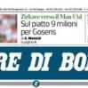 Il Corriere di Bologna in prima pagina: "Zirkzee verso lo United"