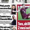 Tuttosport in prima pagina: "Zaniolo turco. Clausola Milan"