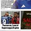 Tuttosport in prima pagina: "Thuram no, Leao nì. Supercoppa di spine"