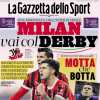 L'apertura della Gazzetta sulla Supercoppa: "Milan, vai col derby"