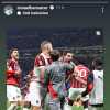 Il Milan vince il derby: anche Bennacer festeggia sui social