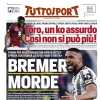 Tuttosport in prima pagina sull'Europa League: "Leao, meno male. Roma olé ai rigori"