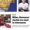 Il QS titola sul Milan: "Bennacer rischia tre mesi in infermeria"