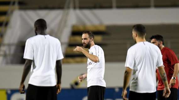 MN - Higuain era presente al risveglio muscolare di stamattina