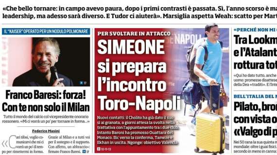 Tuttosport: "Franco Baresi: forza! Con te non solo il Milan"