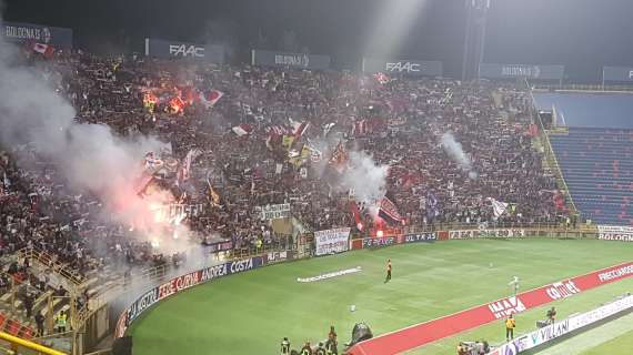 Bologna, metà dell’incasso del match contro il Milan verrà devoluto alla raccolta fondi per le famiglie colpite dall’alluvione