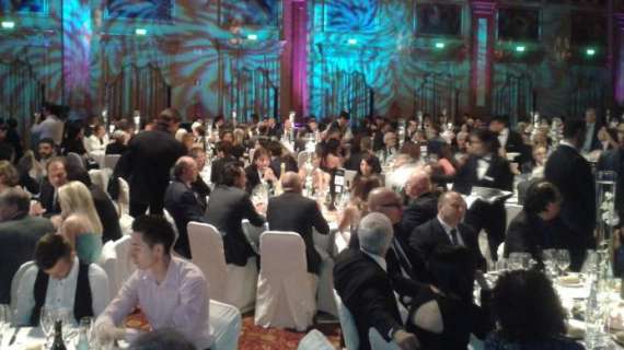 FOTO MN - Gentleman 2013, tavolata super: Galliani, Maroni, Montolivo e Prandelli