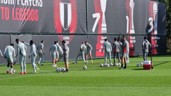 VIDEO MN - Verso Milan-Club Brugge: il torello dei rossoneri a Milanello