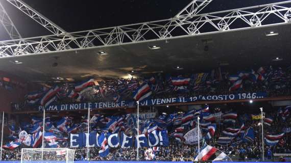Verso Samp-Milan, striscioni dei tifosi blucerchiati a Genova: "Onorate la nostra Coppa"