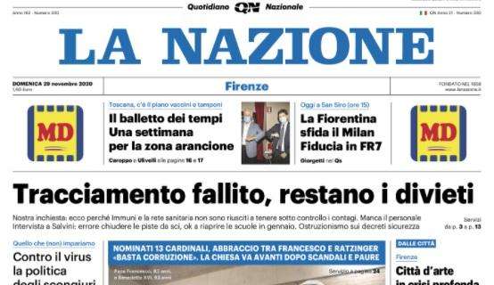 La Nazione: "La Fiorentina sfida il Milan. Fiducia in FR7"