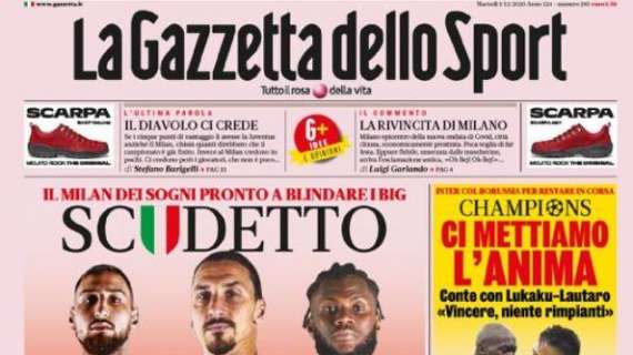 Milan, La Gazzetta dello Sport: "Scudetto, ci metto la firma"