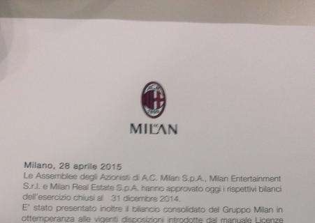 FOTO MN - Casa Milan, resoconto dell'Assemblea degli Azionisti: i dati del bilancio del club rossonero