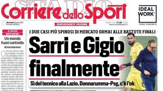 Il CorSport in prima pagina: "Sarri e Gigio finalmente"