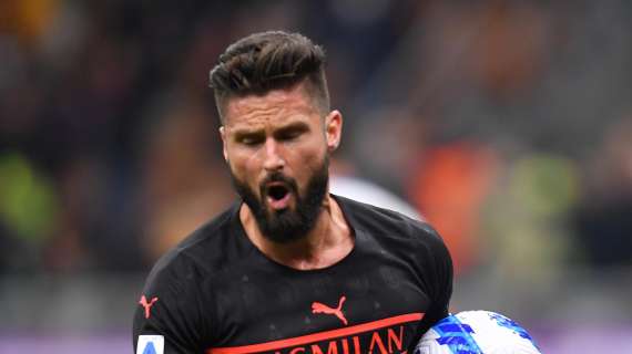 Milan-Torino, primo tempo "sporco" e combattuto: di Giroud l'unico lampo
