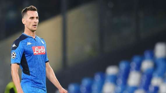 Napoli, tegola Milik: il centravanti polacco a rischio per il Milan